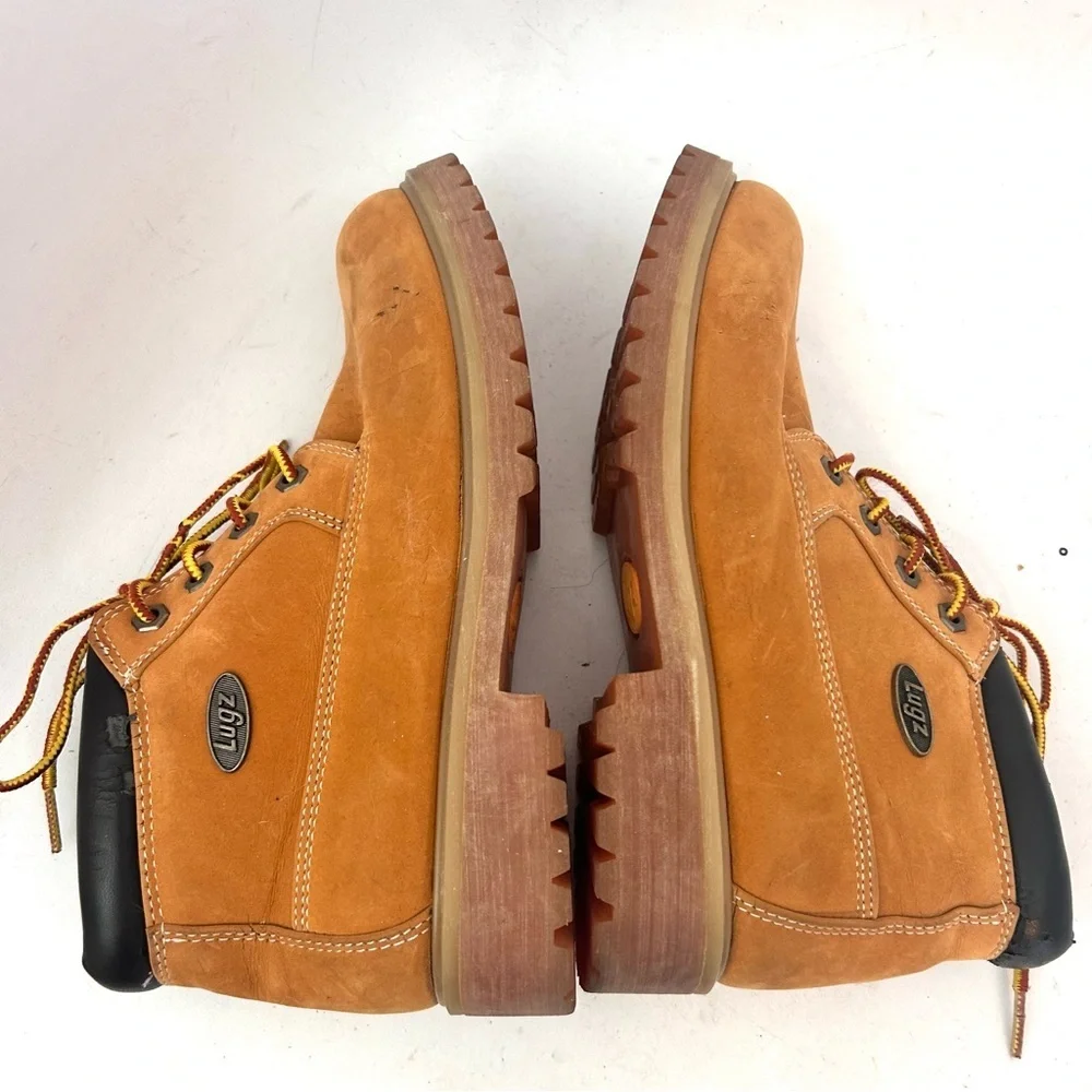 Lugz Women’s Vintage 90s WHUDK 747 Tan/Orange Lace Up Dress Work Boot Size 8